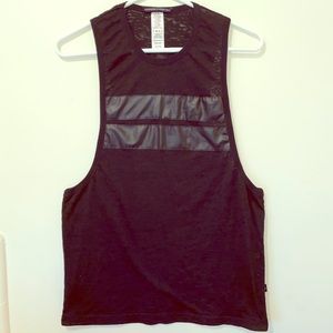 🏳️‍🌈Andrew Christian Sheer Black Tank Top🏳️‍🌈